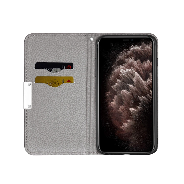 For iPhone 13 Pro Litchi Texture Horizontal Flip Leather Case with Holder & Card Slots