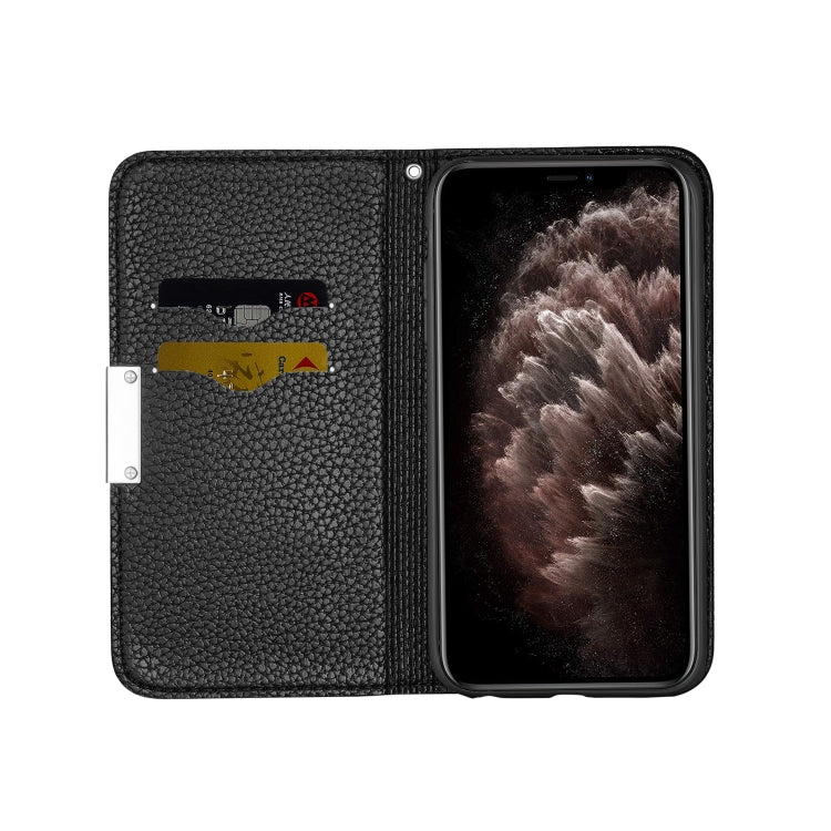 For iPhone 13 Pro Litchi Texture Horizontal Flip Leather Case with Holder & Card Slots