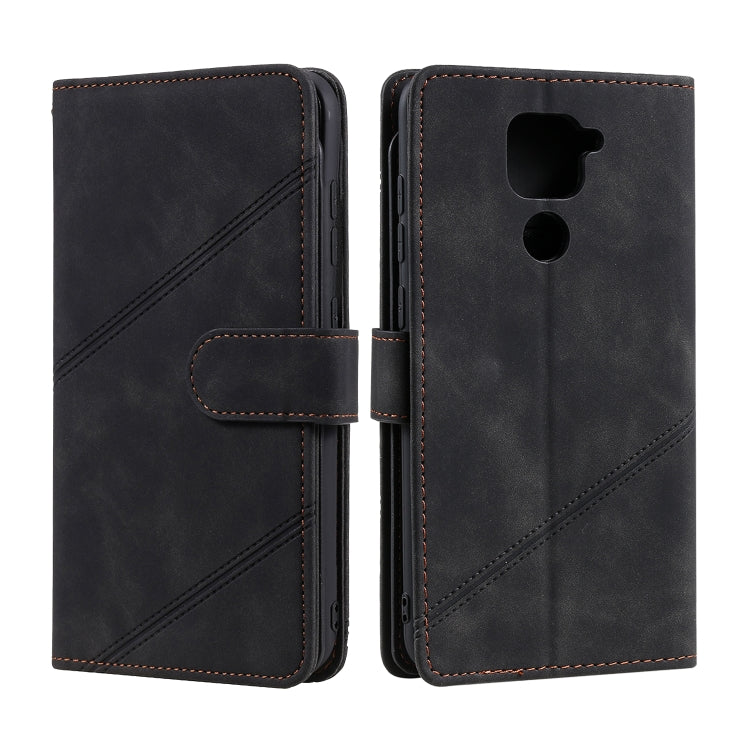 For Xiaomi Redmi Note 9 Skin Feel Business Horizontal Flip PU Leather Case with Holder & Multi-Card Slots & Wallet & Lanyard & Photo Frame