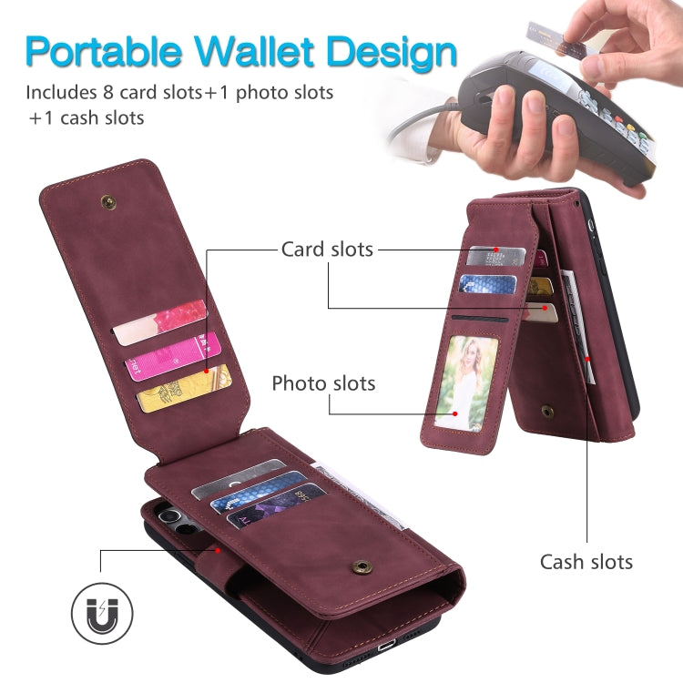 For Xiaomi Redmi Note 9 Skin Feel Business Horizontal Flip PU Leather Case with Holder & Multi-Card Slots & Wallet & Lanyard & Photo Frame