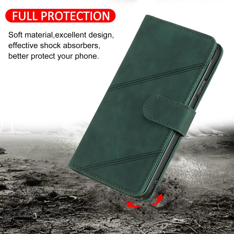 For Xiaomi Redmi Note 9 Skin Feel Business Horizontal Flip PU Leather Case with Holder & Multi-Card Slots & Wallet & Lanyard & Photo Frame