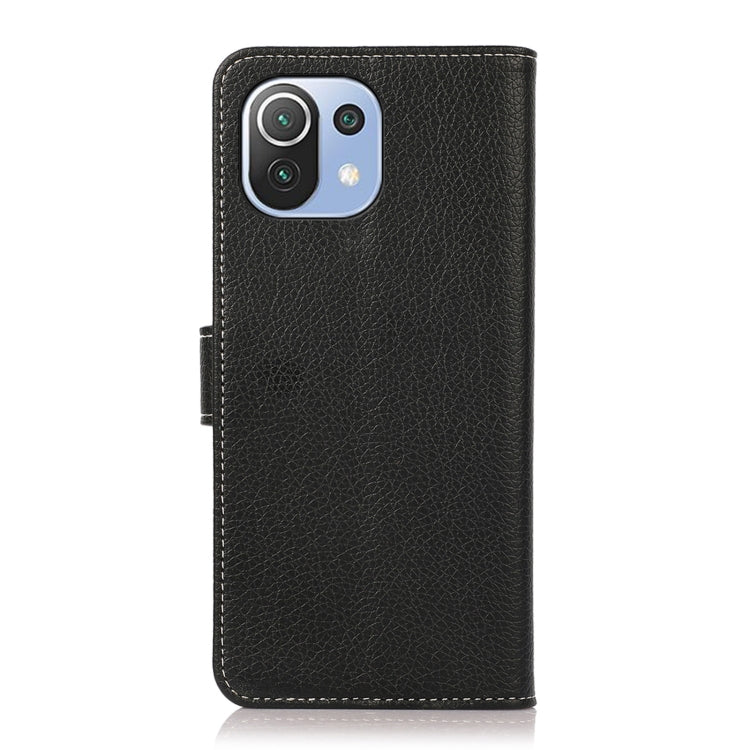 For Xiaomi Mi 11 Lite Litchi Texture PU + TPU Horizontal Flip Leather Case with Holder & Card Slots & Wallet