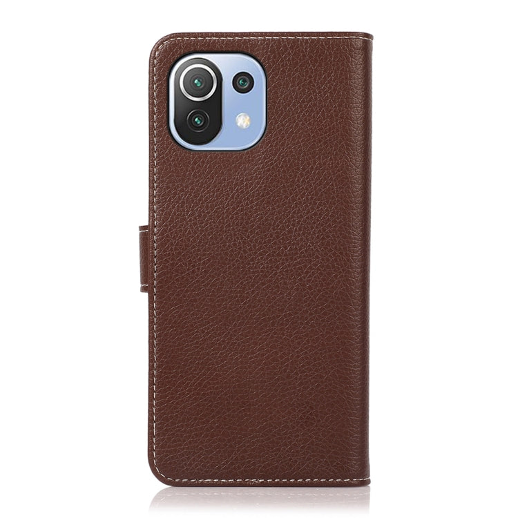 For Xiaomi Mi 11 Lite Litchi Texture PU + TPU Horizontal Flip Leather Case with Holder & Card Slots & Wallet