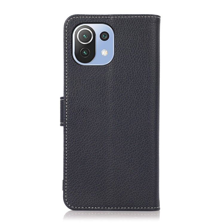 For Xiaomi Mi 11 Lite Litchi Texture PU + TPU Horizontal Flip Leather Case with Holder & Card Slots & Wallet