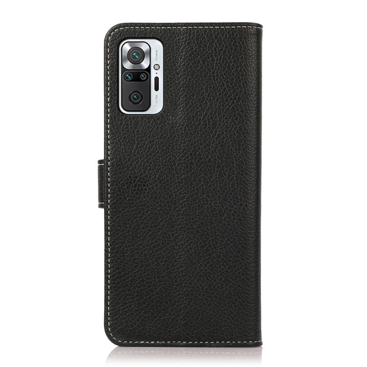 For Xiaomi Redmi Note 10 / Note 10S Litchi Texture PU + TPU Horizontal Flip Leather Case with Holder & Card Slots & Wallet