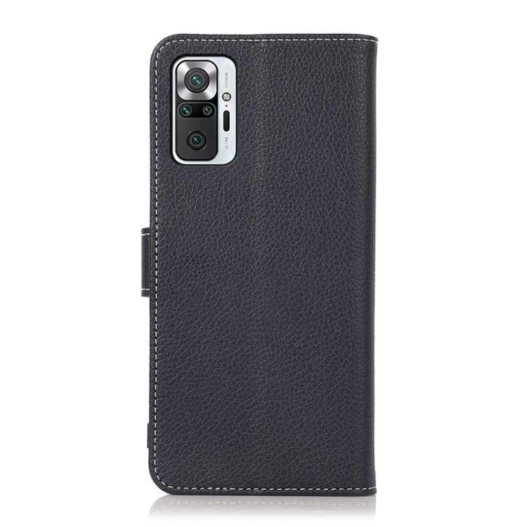For Xiaomi Redmi Note 10 / Note 10S Litchi Texture PU + TPU Horizontal Flip Leather Case with Holder & Card Slots & Wallet