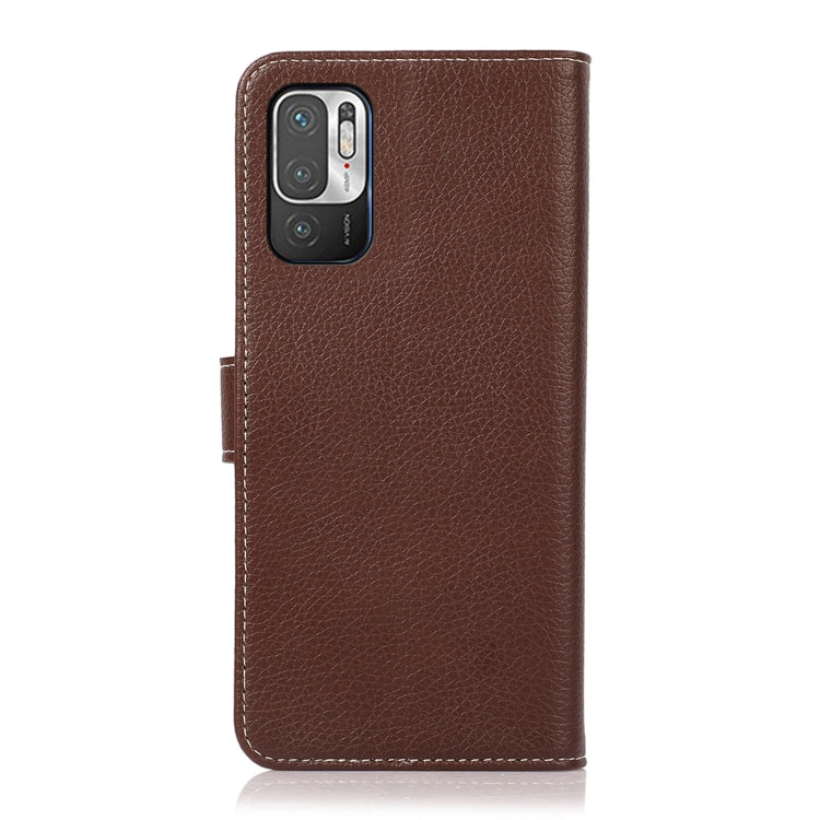 For Xiaomi Redmi Note 10 5G / Poco M3 Pro Litchi Texture PU + TPU Horizontal Flip Leather Case with Holder & Card Slots & Wallet