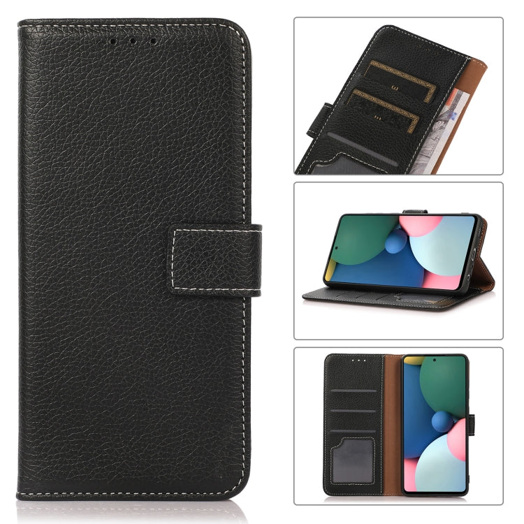 For Xiaomi Redmi Note 10 Pro / 10 Pro Max Litchi Texture PU + TPU Horizontal Flip Leather Case with Holder & Card Slots & Wallet