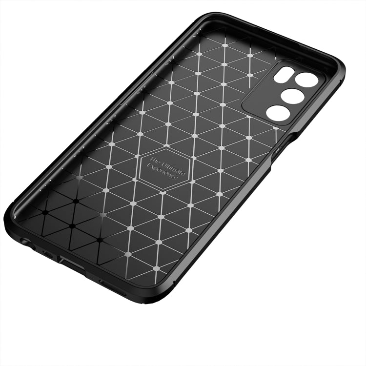 For OPPO A16 Carbon Fiber Texture Shockproof TPU Case