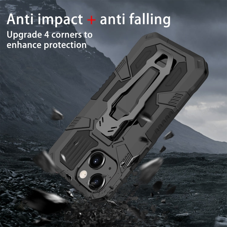 For iPhone 13 mini Machine Armor Warrior Shockproof PC + TPU Protective Case