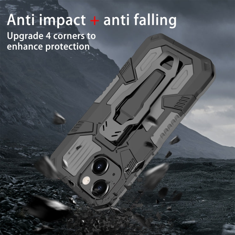 For iPhone 13 mini Machine Armor Warrior Shockproof PC + TPU Protective Case