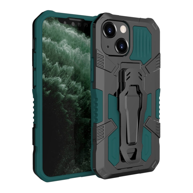 For iPhone 13 mini Machine Armor Warrior Shockproof PC + TPU Protective Case