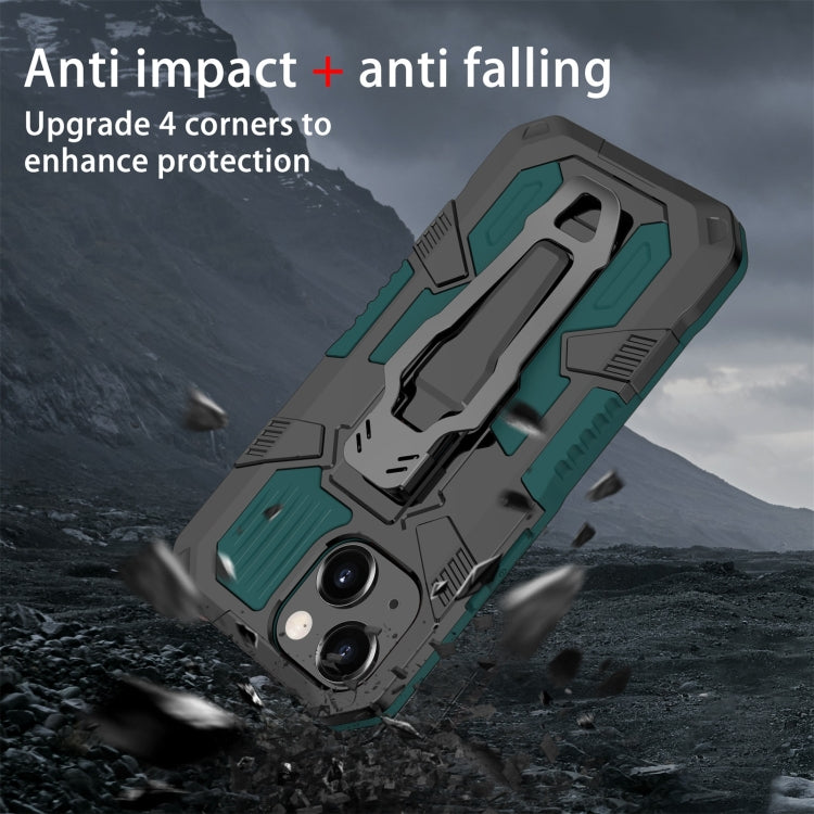 For iPhone 13 mini Machine Armor Warrior Shockproof PC + TPU Protective Case