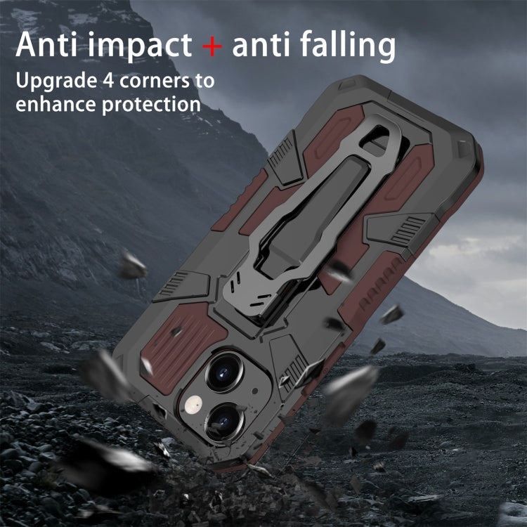 For iPhone 13 mini Machine Armor Warrior Shockproof PC + TPU Protective Case