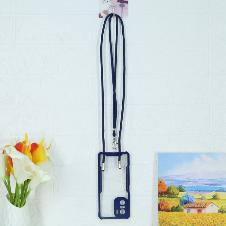 For Xiaomi Redmi K40 CN Version/K40 Pro CN Version/Mi 11i Overseas Version/Poco F3 Acrylic + Color TPU Shockproof Case with Neck Lanyard