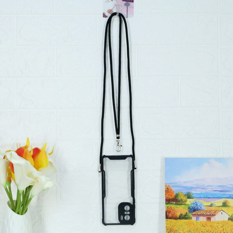 For Xiaomi Redmi K40 CN Version/K40 Pro CN Version/Mi 11i Overseas Version/Poco F3 Acrylic + Color TPU Shockproof Case with Neck Lanyard