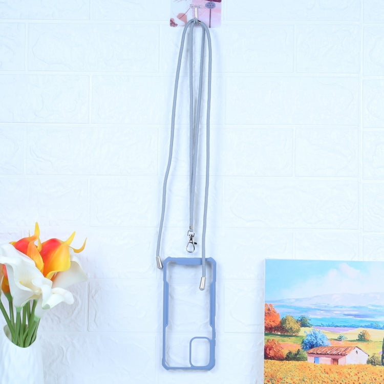 For Xiaomi Redmi Note 10 4G/10S Acrylic + Color TPU Shockproof Case with Neck Lanyard