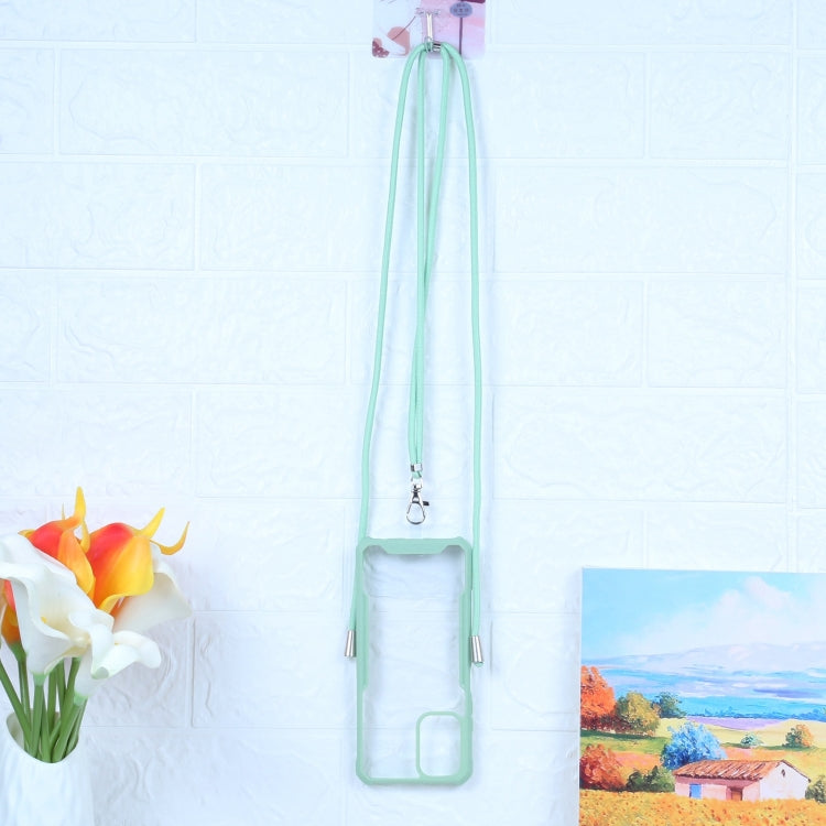 For Xiaomi Redmi Note 10 4G/10S Acrylic + Color TPU Shockproof Case with Neck Lanyard