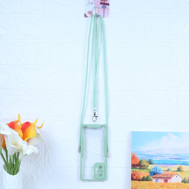 For Xiaomi Redmi Note 10 Pro Max Acrylic + Color TPU Shockproof Case with Neck Lanyard