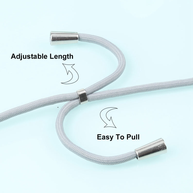 For OPPO A54 4G Acrylic + Color TPU Shockproof Case with Neck Lanyard