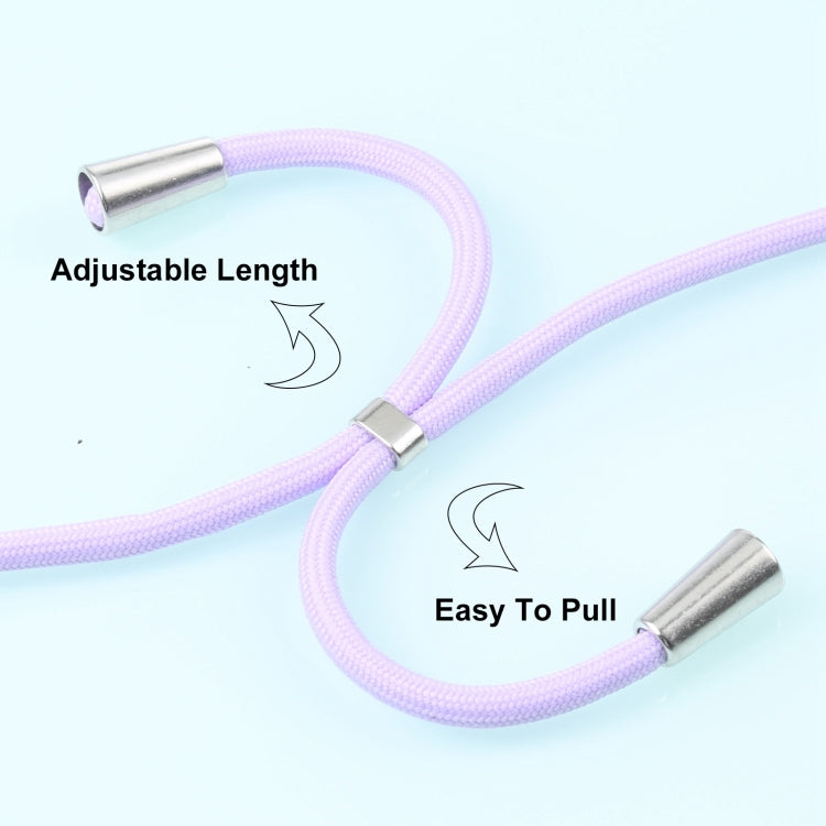 For OPPO Reno5 4G/5G Acrylic + Color TPU Shockproof Case with Neck Lanyard