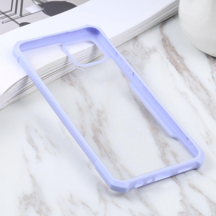 For OPPO A15 Acrylic + Color TPU Shockproof Case