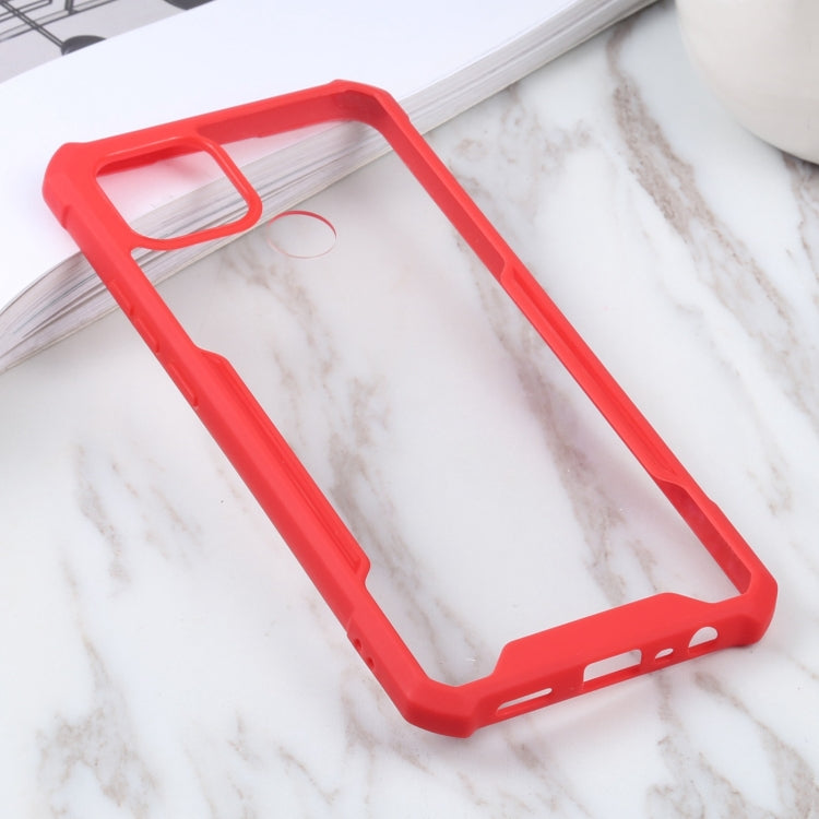 For OPPO A15 Acrylic + Color TPU Shockproof Case