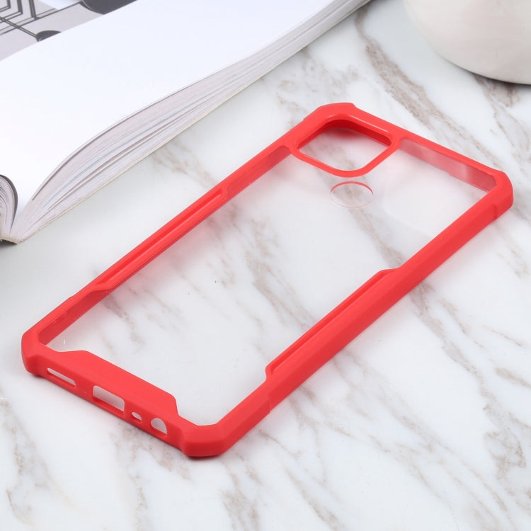 For OPPO A15 Acrylic + Color TPU Shockproof Case
