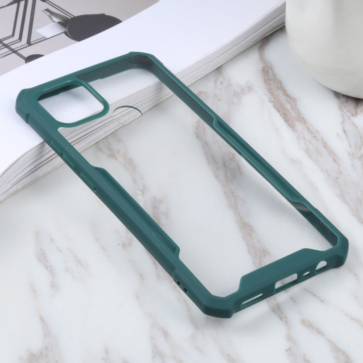 For OPPO A15 Acrylic + Color TPU Shockproof Case