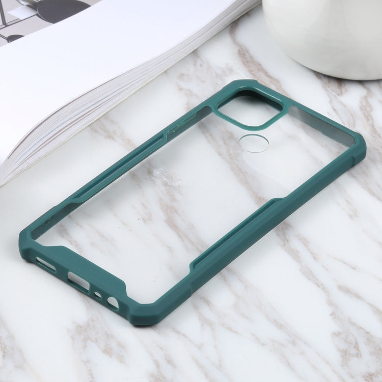 For OPPO A15 Acrylic + Color TPU Shockproof Case