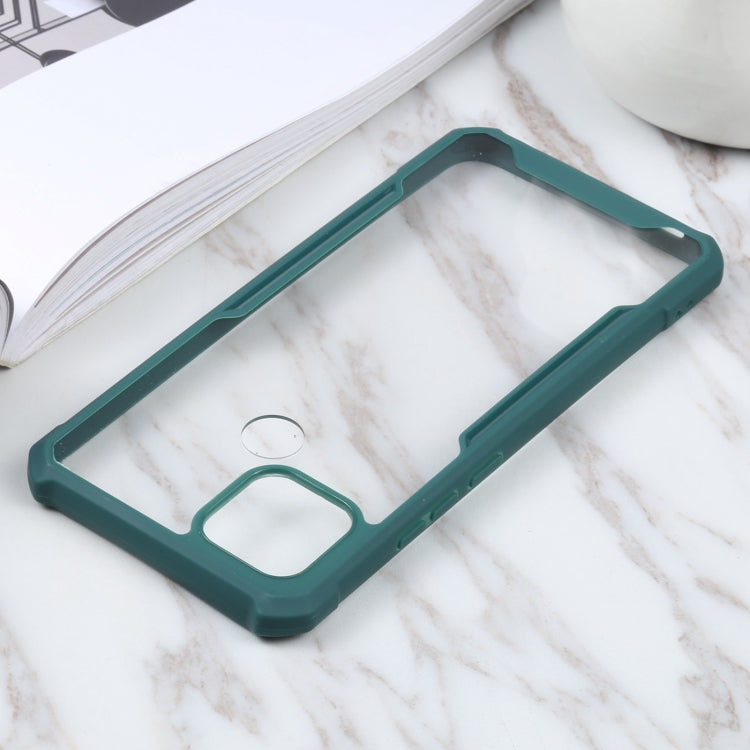For OPPO A15 Acrylic + Color TPU Shockproof Case
