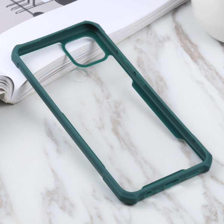 For OPPO A15 Acrylic + Color TPU Shockproof Case