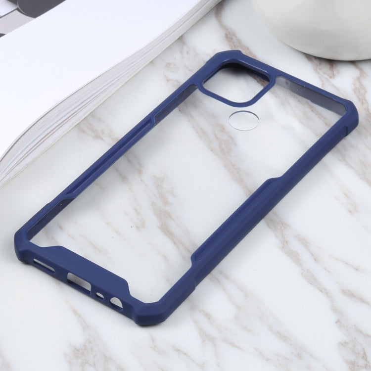 For OPPO A15 Acrylic + Color TPU Shockproof Case