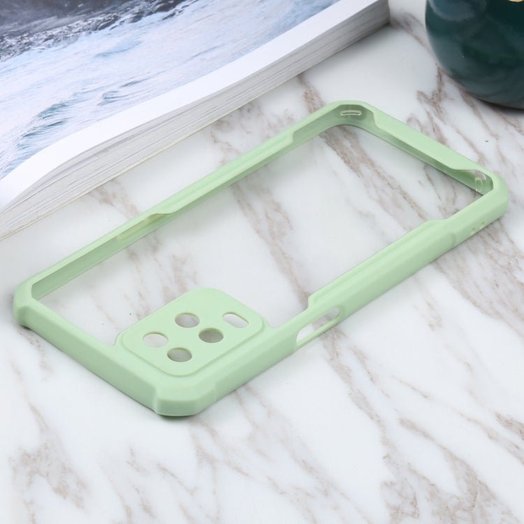 For OPPO A54 4G Acrylic + Color TPU Shockproof Case