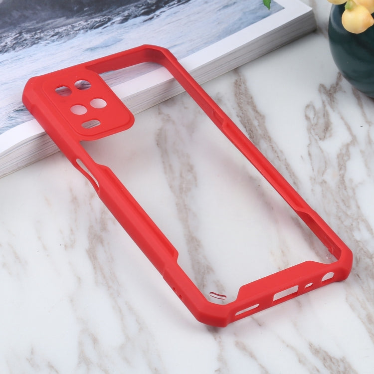 For OPPO A54 4G Acrylic + Color TPU Shockproof Case