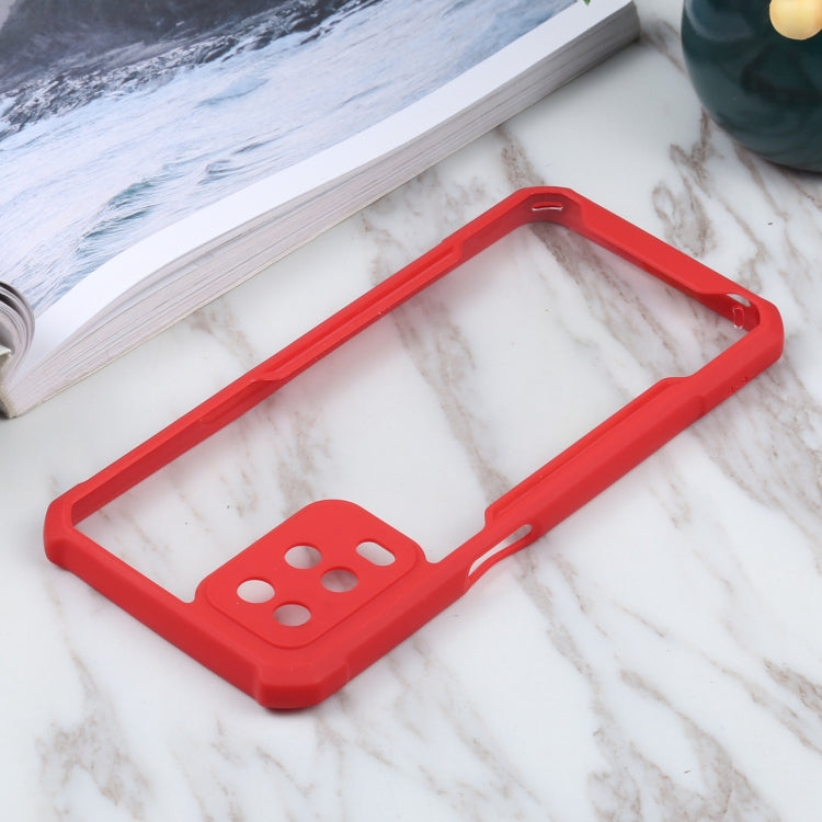 For OPPO A54 4G Acrylic + Color TPU Shockproof Case