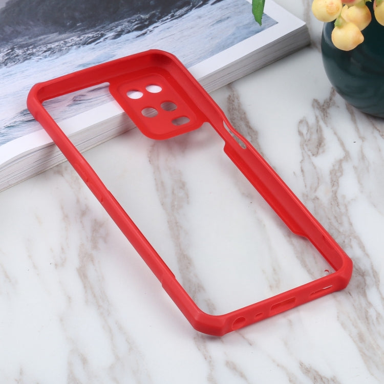 For OPPO A54 4G Acrylic + Color TPU Shockproof Case