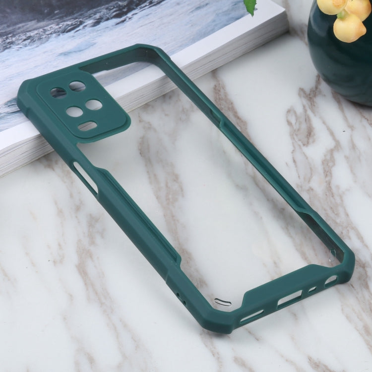 For OPPO A54 4G Acrylic + Color TPU Shockproof Case