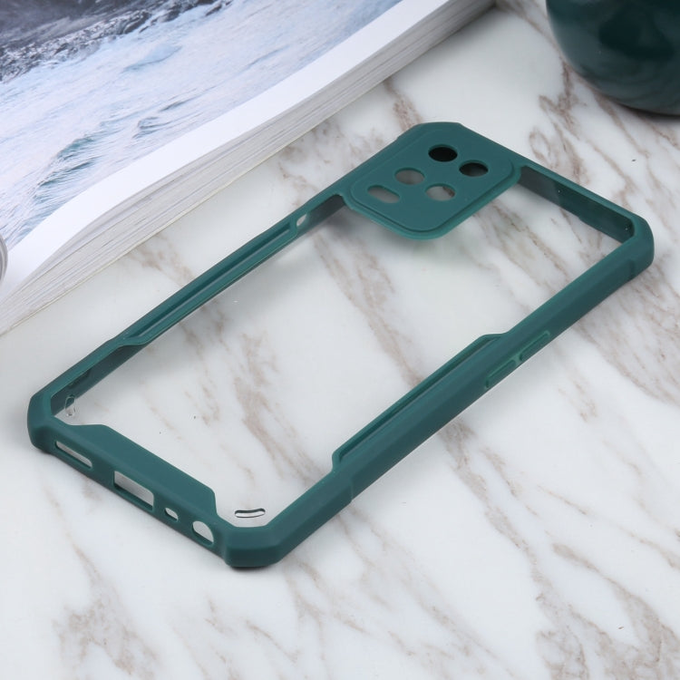 For OPPO A54 4G Acrylic + Color TPU Shockproof Case