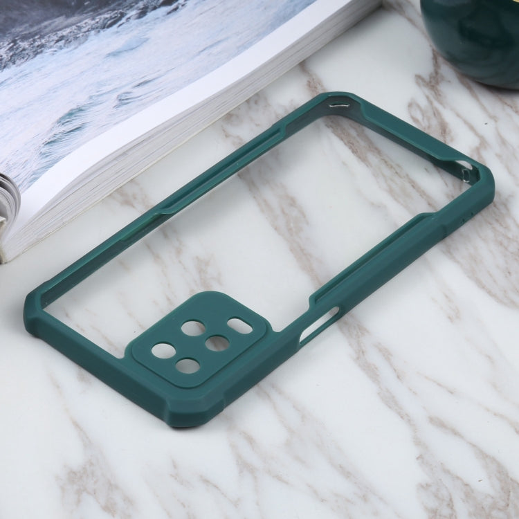 For OPPO A54 4G Acrylic + Color TPU Shockproof Case