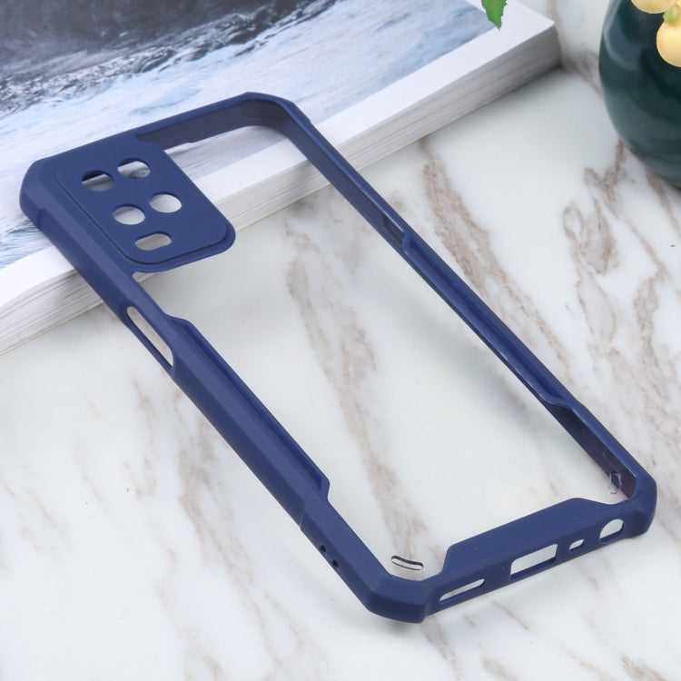 For OPPO A54 4G Acrylic + Color TPU Shockproof Case