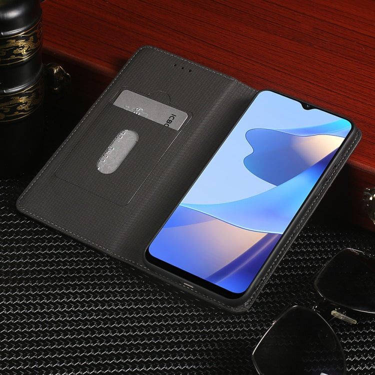 For OPPO A16 Cloth Texture Retro Horizontal Flip Leather Phone Case