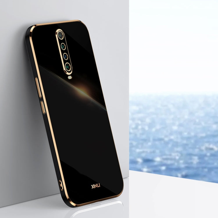 For Xiaomi Redmi K30 XINLI Straight 6D Plating Gold Edge TPU Shockproof Case