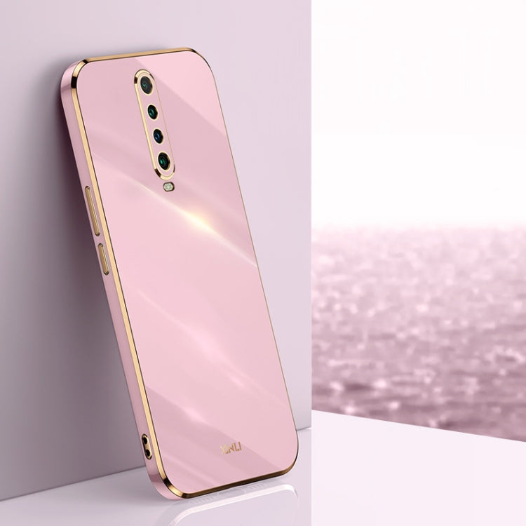For Xiaomi Redmi K30 XINLI Straight 6D Plating Gold Edge TPU Shockproof Case