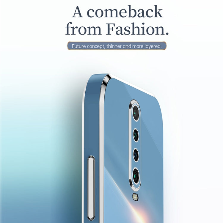 For Xiaomi Redmi K30 XINLI Straight 6D Plating Gold Edge TPU Shockproof Case