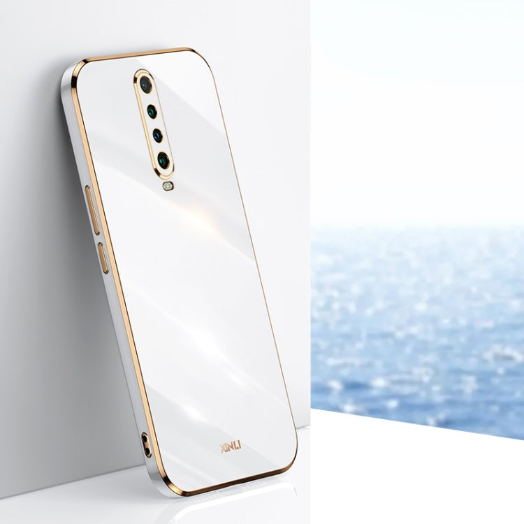 For Xiaomi Redmi K30 XINLI Straight 6D Plating Gold Edge TPU Shockproof Case