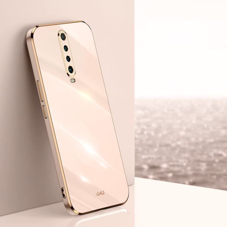 For Xiaomi Redmi K30 XINLI Straight 6D Plating Gold Edge TPU Shockproof Case