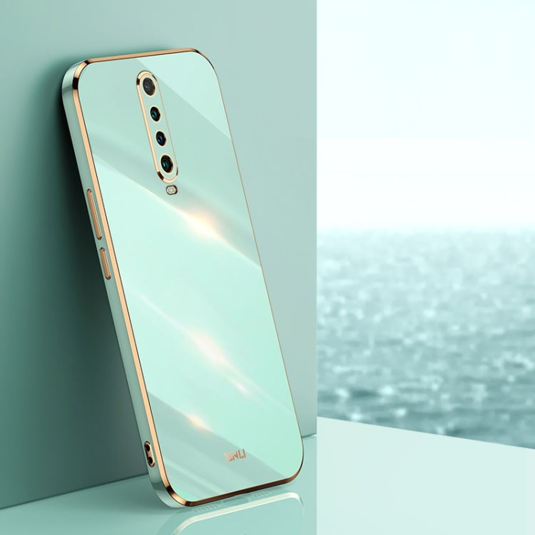 For Xiaomi Redmi K30 XINLI Straight 6D Plating Gold Edge TPU Shockproof Case