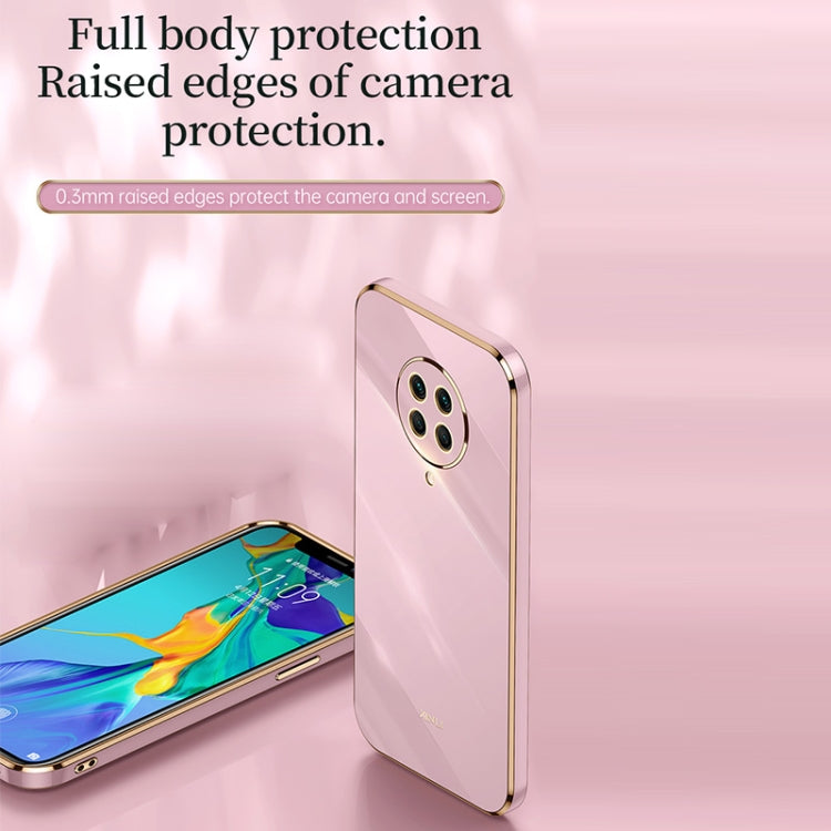 For Xiaomi Redmi K30 Pro XINLI Straight 6D Plating Gold Edge TPU Shockproof Case