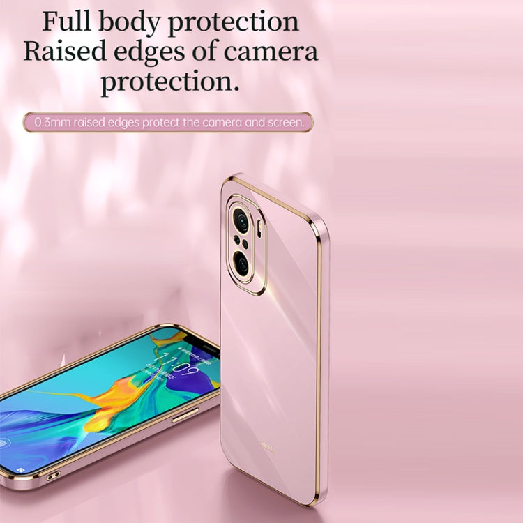 For Xiaomi Redmi K40 XINLI Straight 6D Plating Gold Edge TPU Shockproof Case